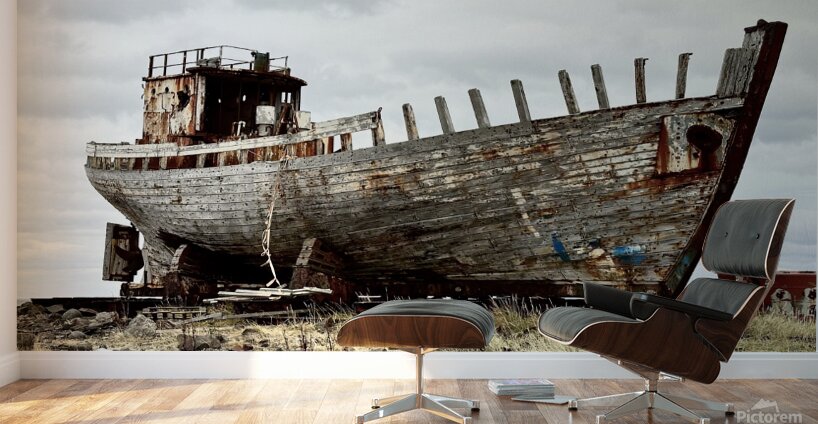 Akranes Ship Ruin Iceland Wall Murals