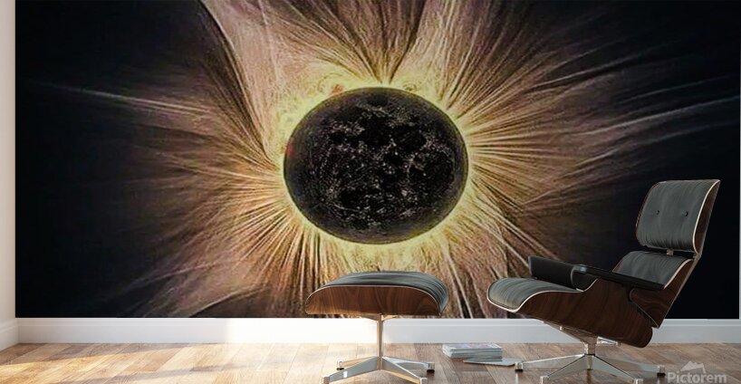 Moon Covers Sun Wall Murals