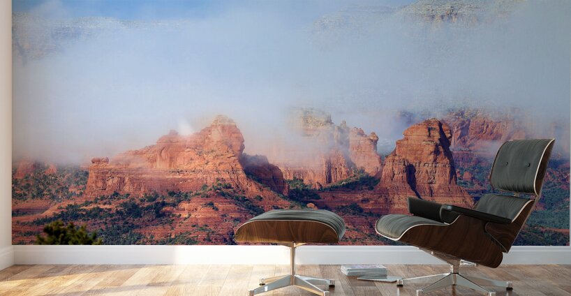 Clouds and Red Rock 1 Wall Murals