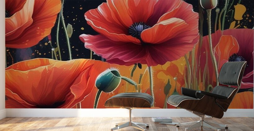 Floral Spectrum 12 Wall Murals