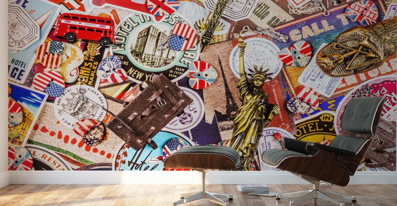 The world hotel Wall Murals