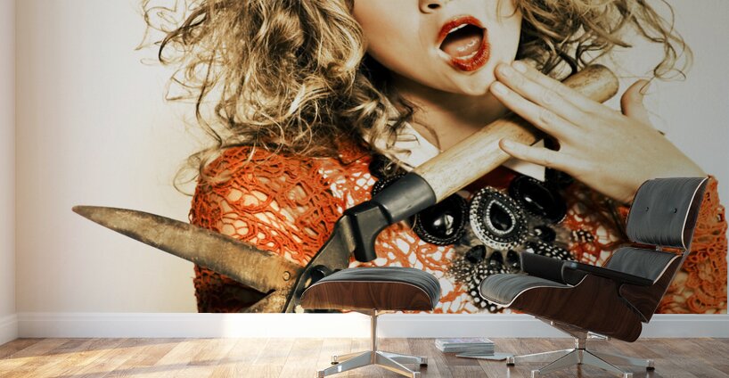 Hair cut with style Wall Murals