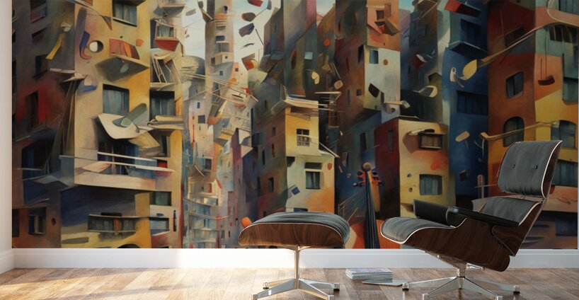 A Musical Cityscape 31 Wall Murals