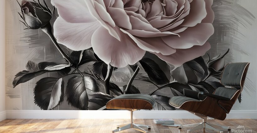 Abstract Rose Wall Murals