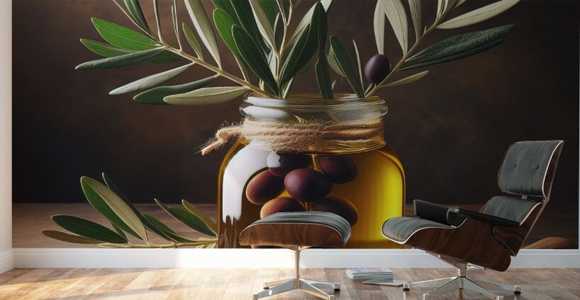 olive oil olives still life 10 Wall Murals