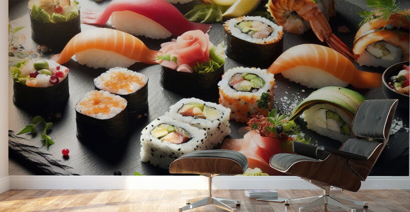 sushi japanese food 3 Wall Murals