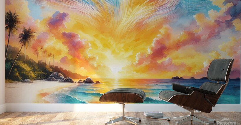 Celestial Dreamscape Wall Art - Captivating Starry Sky Painting Wall Murals
