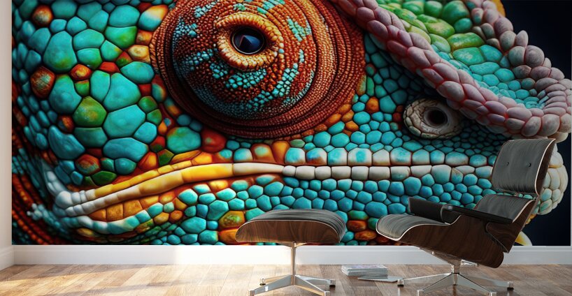 wild chameleon 15 Wall Murals