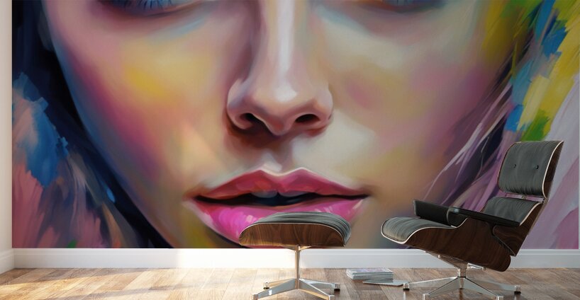 Painted Portrait 37 Wall Murals