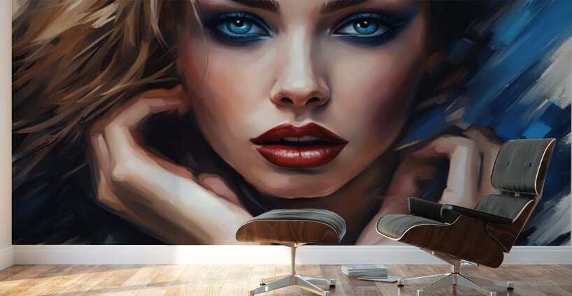 Painted Portrait 22 Wall Murals