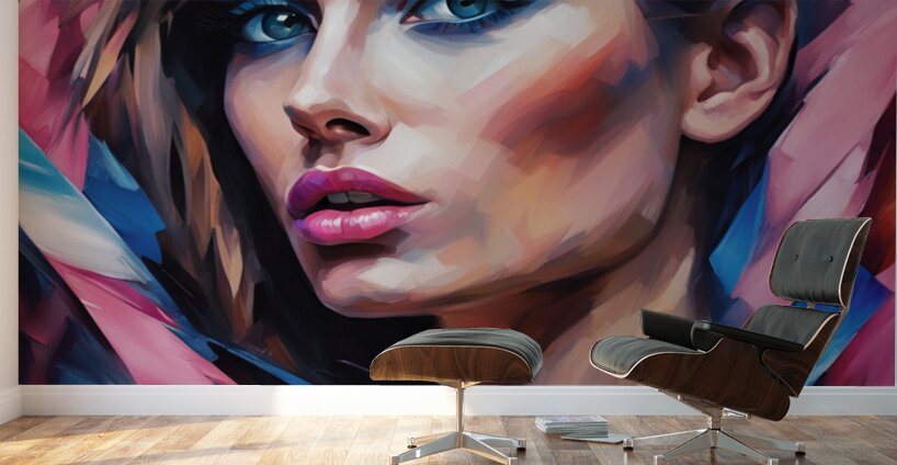 Painted Portrait 32 Wall Murals