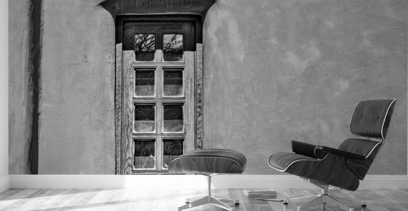 Window and Vigas B W Wall Murals