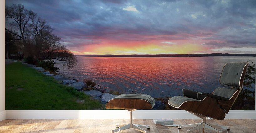 Ontario Beach Sunset E Wall Murals