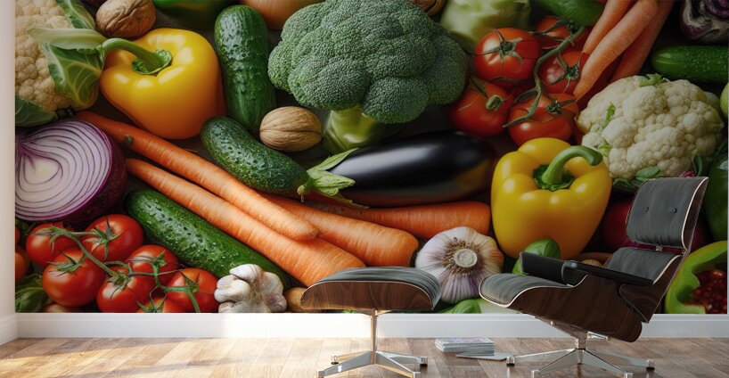 Health food for fitness concept with fruit vegeta 1714505630.1634 Wall Murals