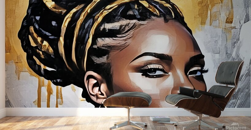 Golden Glamour Wall Murals