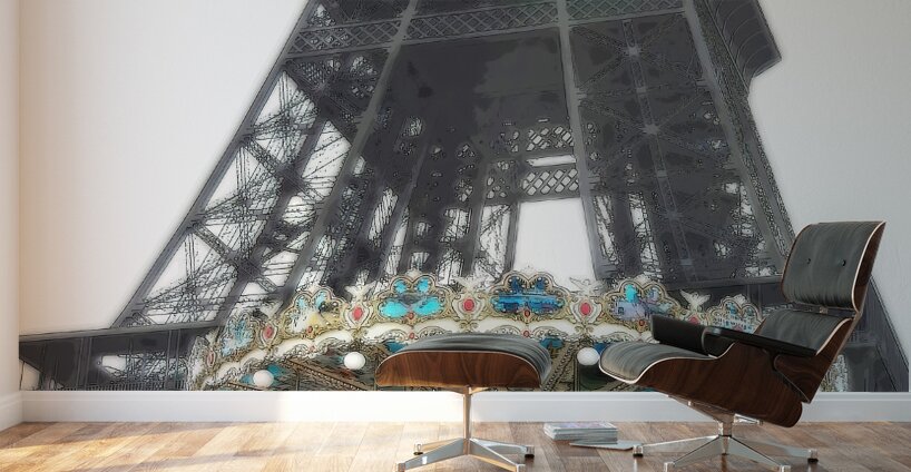 Le carrousel de la tour Wall Murals