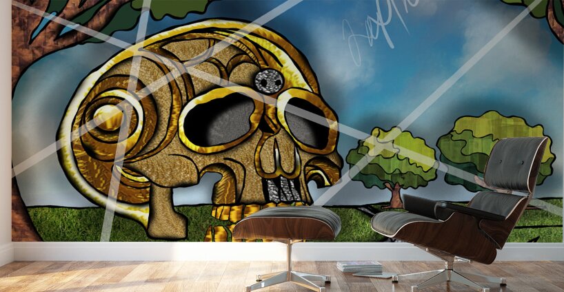 SKULL N DA PARK Wall Murals