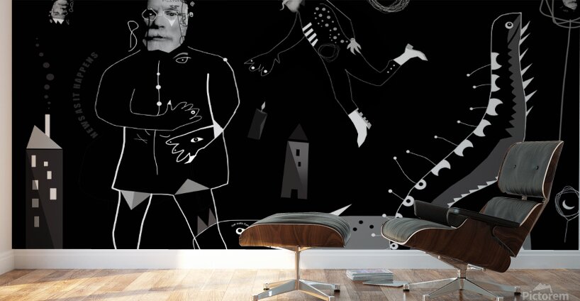 cateatskingsfish Wall Murals