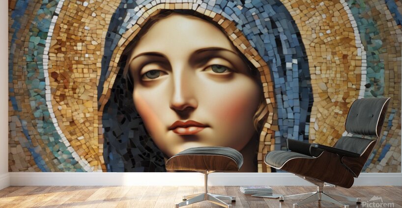  Mosaic of the Virgin Mary   Wall Murals
