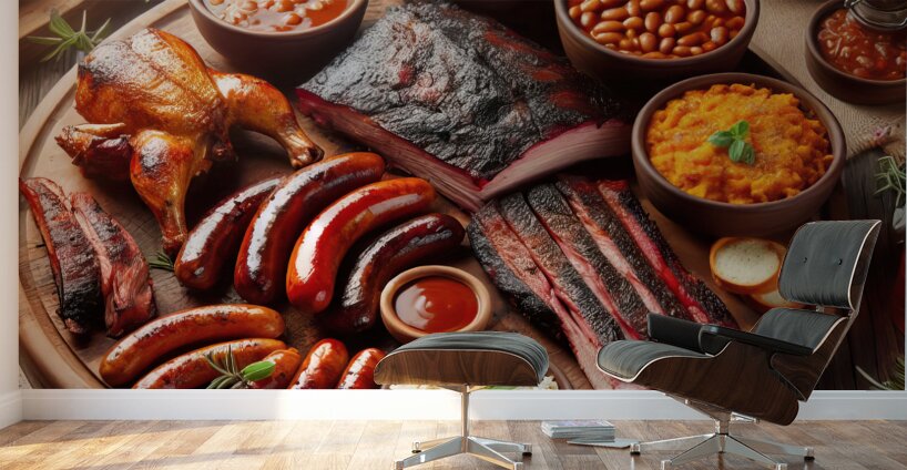 meats to prepare meats for barbecue selection of  1714757275.2939 Wall Murals