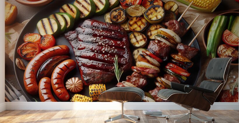 meats to prepare meats for barbecue selection of  1714757300.8772 Wall Murals