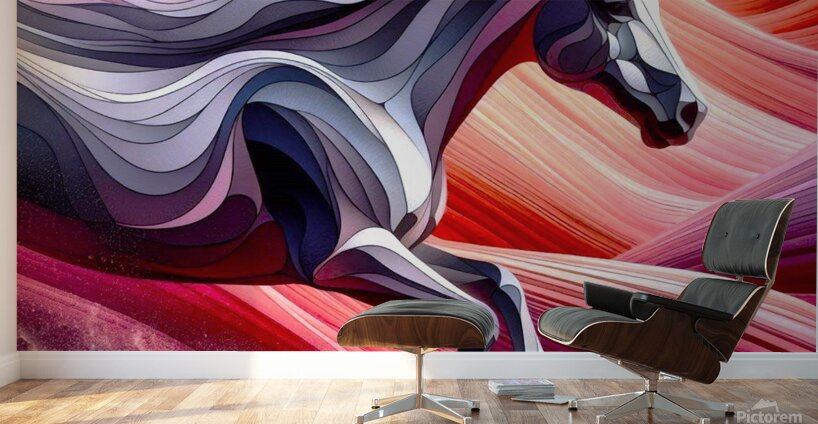 Ghost Horse in Sandstone Canyon Wall Murals