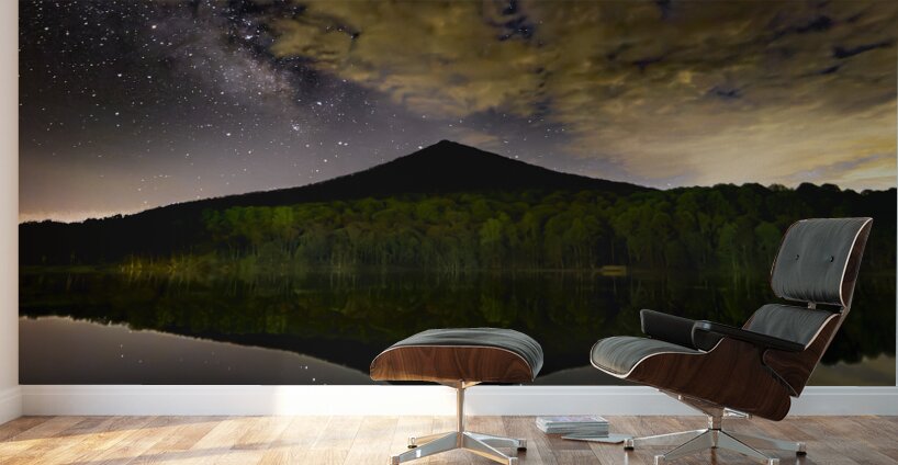 Peaks of Otter Milky Way Lake View Wall Murals