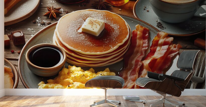 American breakfast 2 Wall Murals