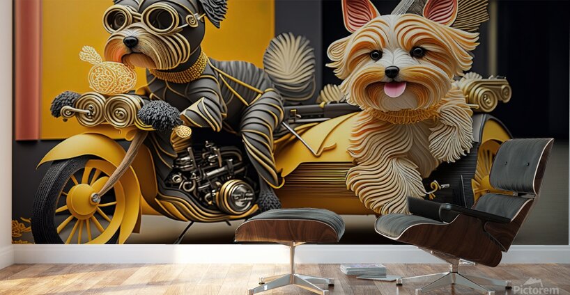 Groovy Motorcycle 1 6 Wall Murals