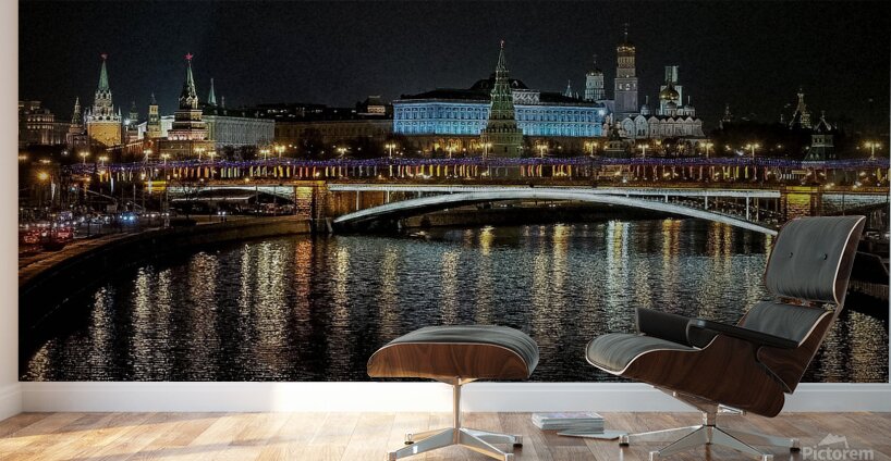 Bridge in Moscow Wall Murals