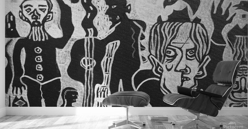 cardinal flees demons Wall Murals