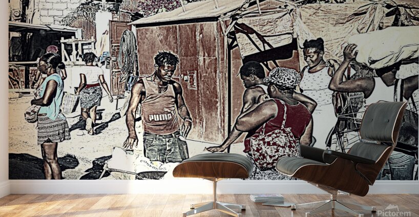 market day Wall Murals