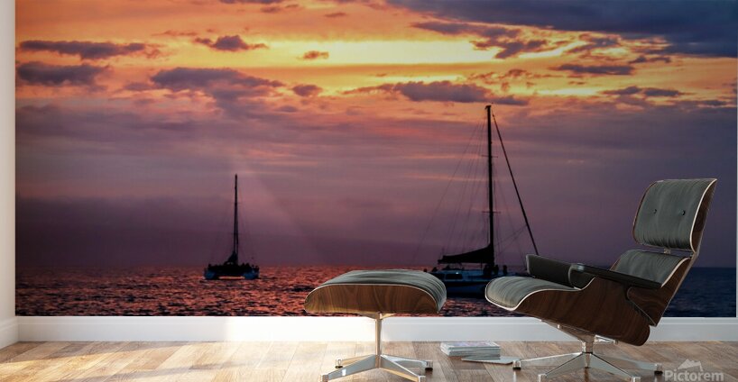 Sailboat Kaanapali Wall Murals