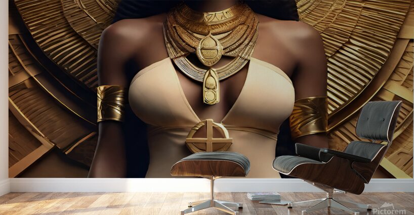 EGYPTIAN GODDESS PORTRAIT   IMG 6593 enhance 1.7x Wall Murals