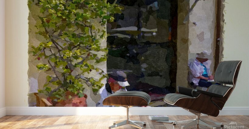 Artists sketching in Luca Wall Murals