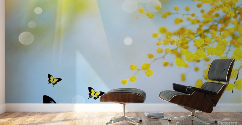 Spring butterfly Wall Murals