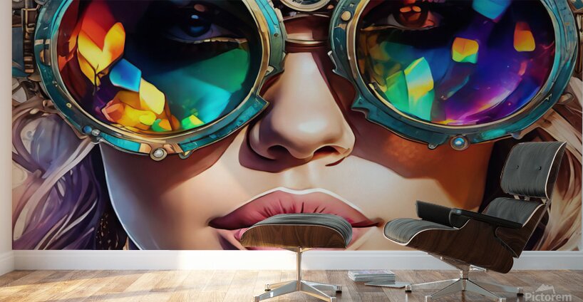 STEAMPUNK WOMAN PORTRAIT    IMG 1810 Wall Murals