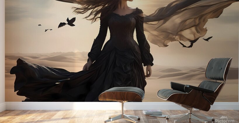 Default Girl in billowing bellows ghostly etherea 1715440552.1888 Wall Murals