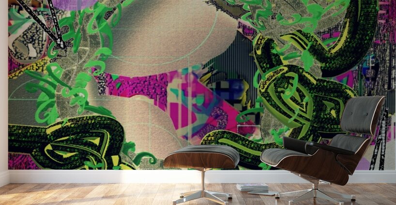 Clandestine Quarters of the Spring Snake Wall Murals