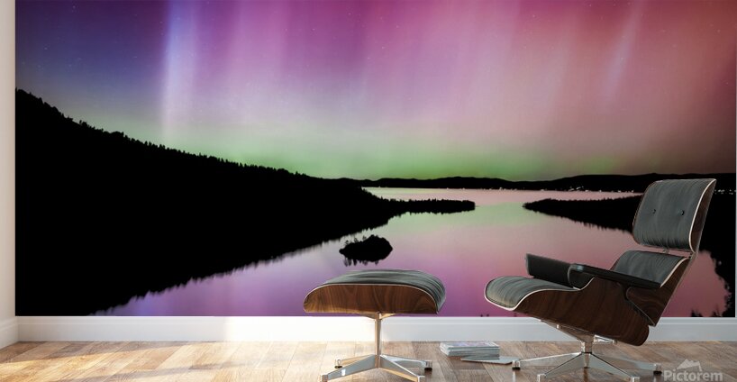 Emerald Bay Northern Lights Wall Murals