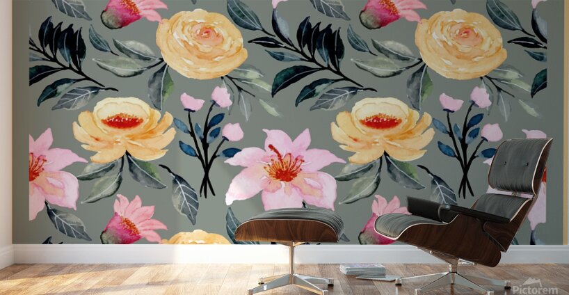 Rose garden Wall Murals