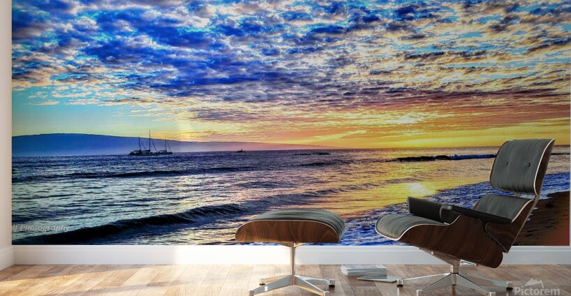 Kaanapali sunset Wall Murals