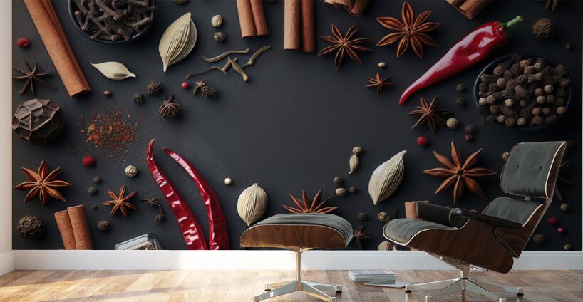 spices table food 11 Wall Murals