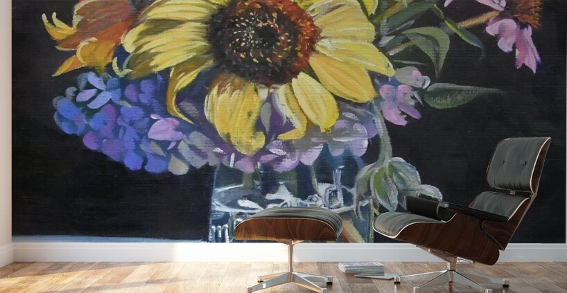  Square Foot Painting Summer Bouquet Wall Murals