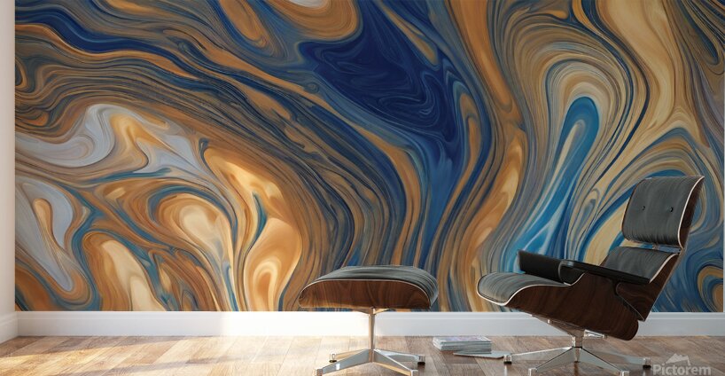 0 Fluid Art  Pouring techniques to create marbled Wall Murals