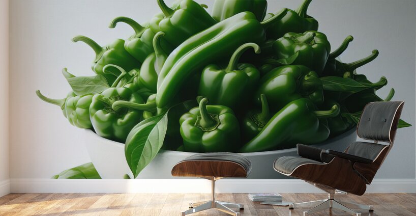 Red green yellow peppers food 14 Wall Murals