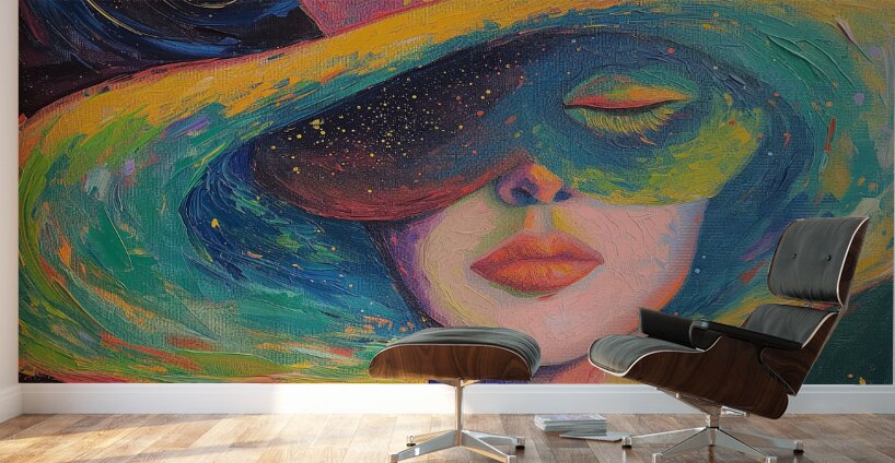 Stellar Hat: Large Acrylic Art Deco Wall Art by Design Delight Wall Murals
