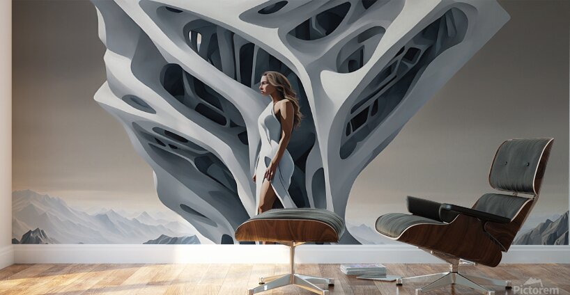 I AM THE QUEEN OF ART ARCHITECTURE Wall Murals