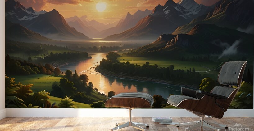 A breathtaking natural landscape paintinG Wall Murals