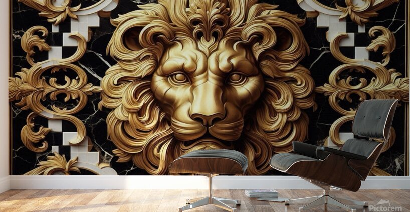 Majestic Lion by Michael Woodard Wall Murals